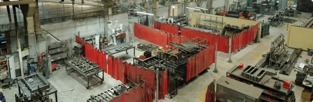 Fabrication bay inside the Instrumentation Engineers works