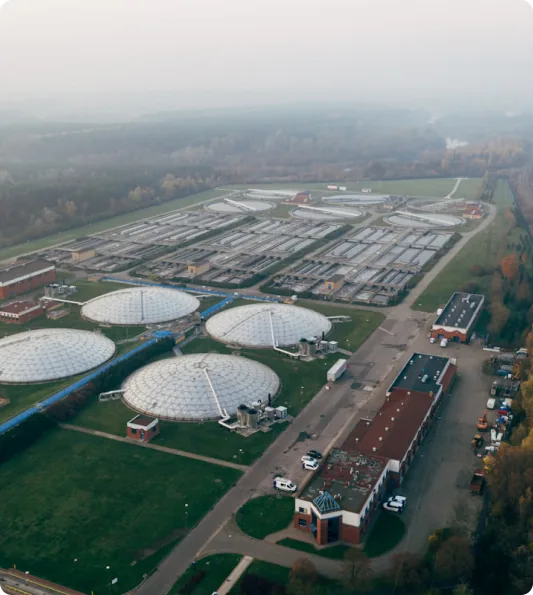 Aerial view of the Instrumentation Engineers facility