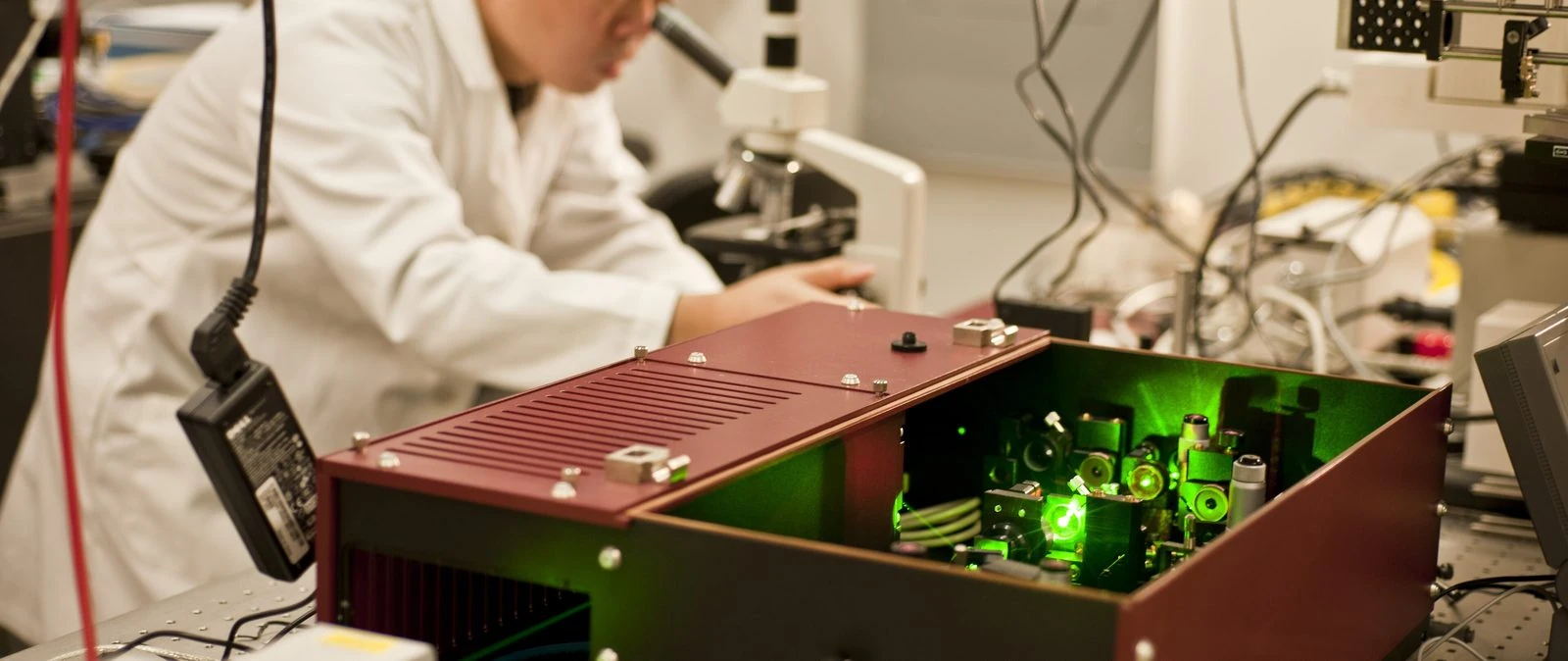 Researcher working in a laboratory