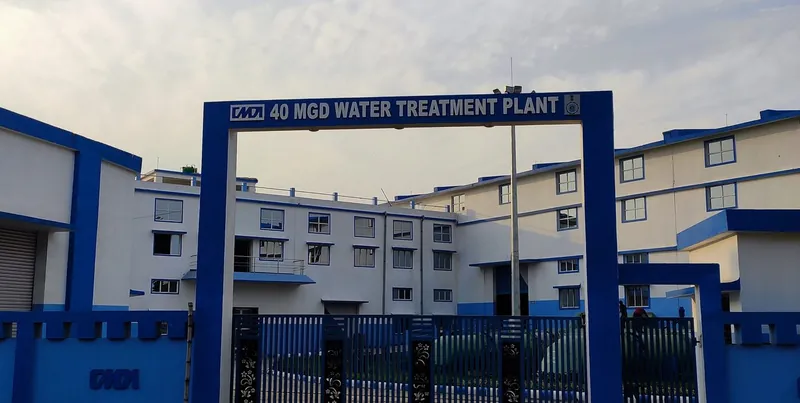 Municipal water treatment plant